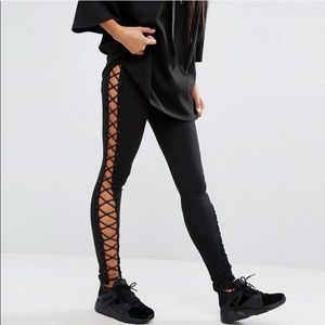 Puma x Fenty Lace Up Leggings - BLACK